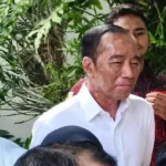 wajah jokowi terlihat berbelang