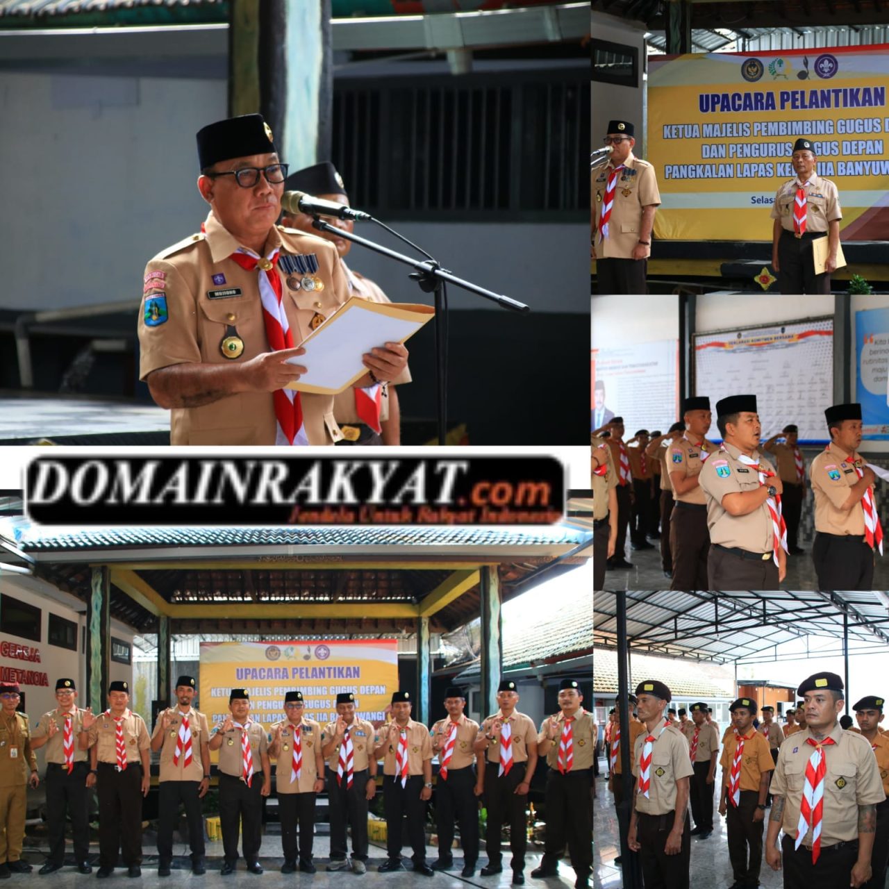 Pelantikan Majelis Pembimbing dan Pengurus Gugus Depan Pramuka di Lapas Banyuwangi, Wujud Pembinaan Karakter bagi Warga Binaan