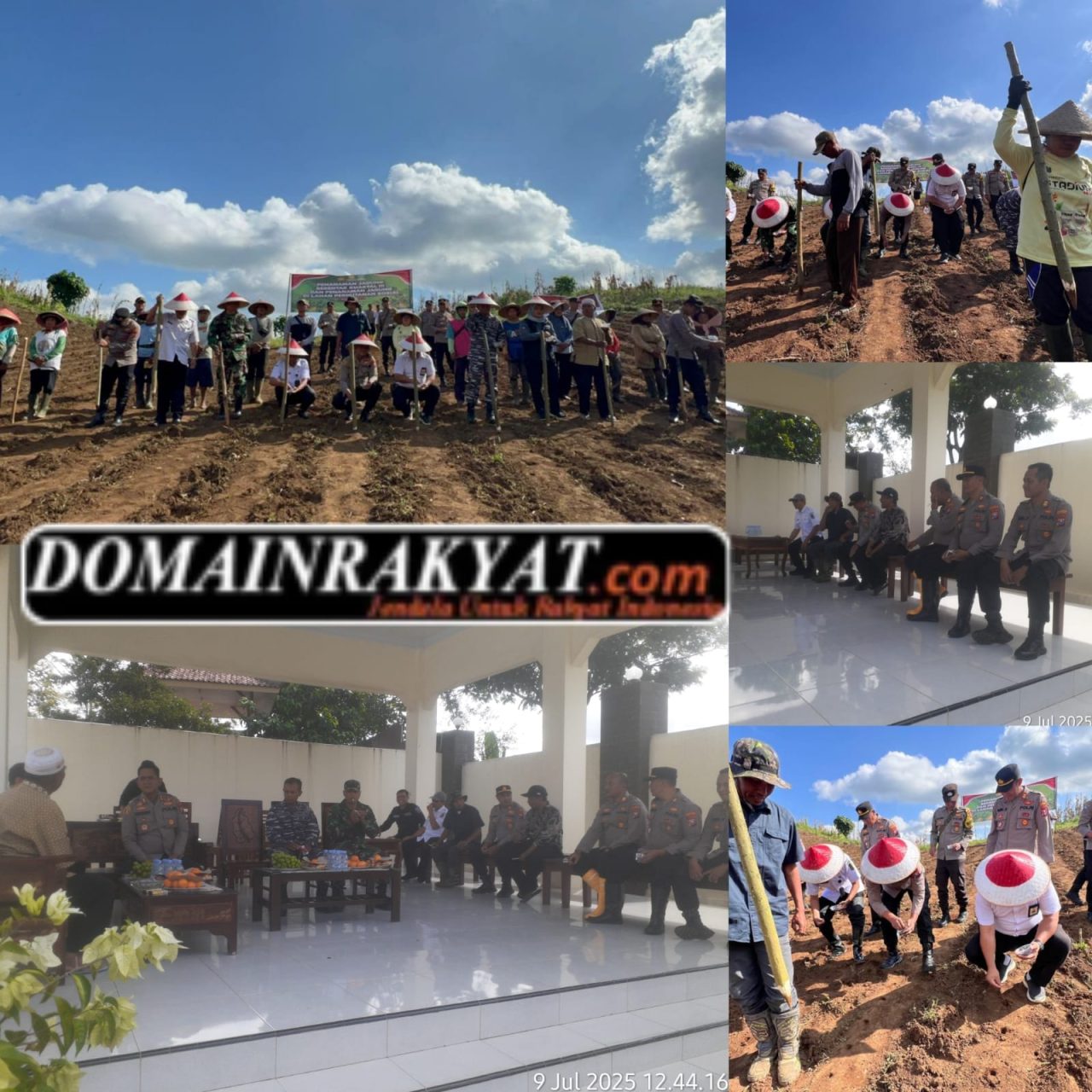 Dukung Asta Cita Presiden Prabowo, Polresta Banyuwangi Tanam Jagung Serentak Kuartal III di Lahan PTPN