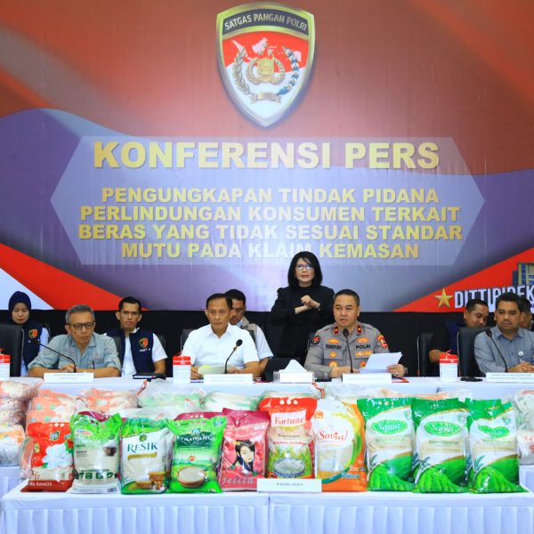 Satgas Pangan Polri Ungkap Praktik Curang Penjualan Beras, Potensi Rugikan Masyarakat Rp99,35 Triliun