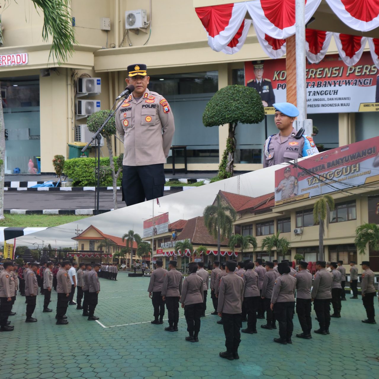 Wakapolresta Banyuwangi Tekankan Profesionalisme dan Kepedulian Sosial dalam Apel Jam Pimpinan