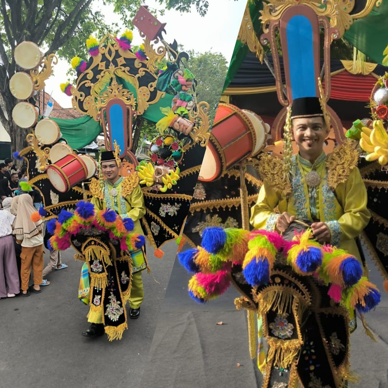 Wajah Abdurrahman Fahmi Yang Tampil 2x di Acara BEC, Berdiri Tegak Dengan Penuh Senyuman.