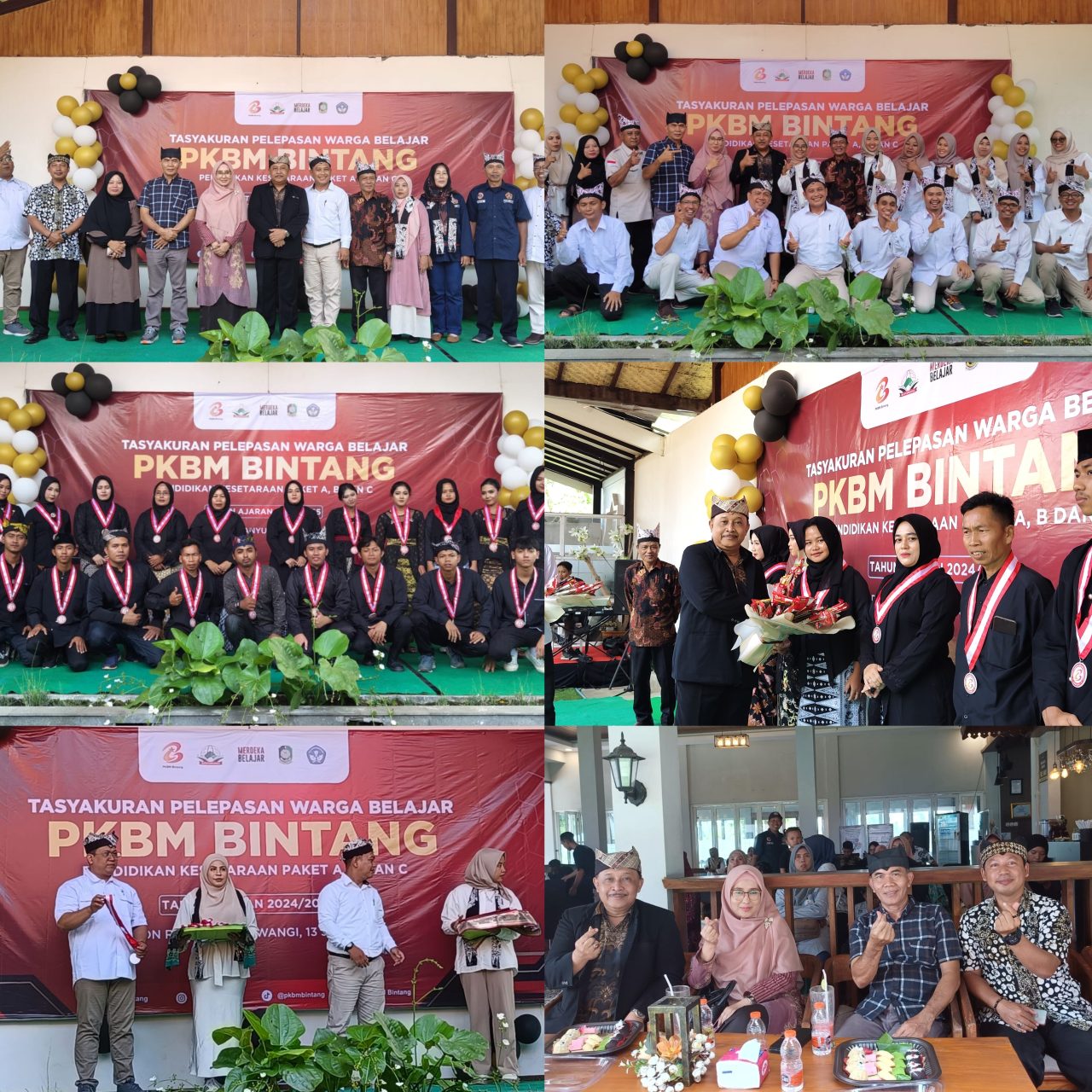 Lulusan Kesetaraan Tak Kalah Hebat, 43 Warga Belajar PKBM Bintang Banyuwangi Ikuti Tasyakuran Wisuda