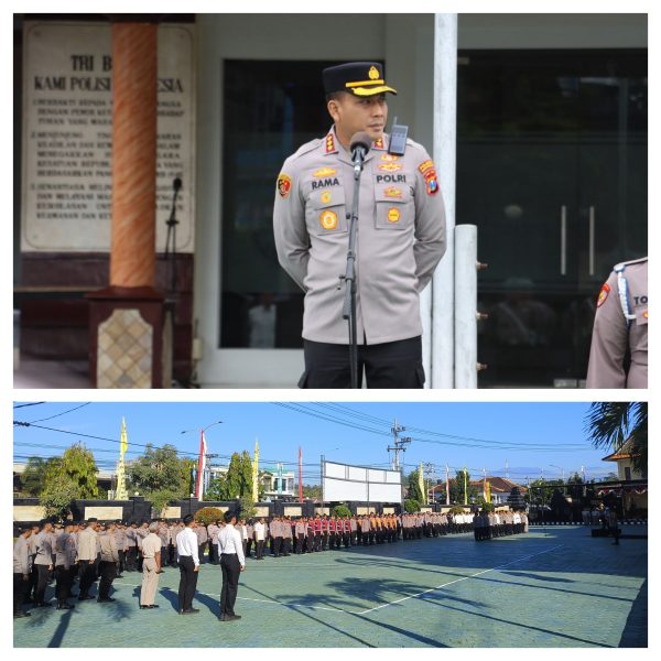 Apel Jam Pimpinan; Kapolresta Banyuwangi Beri Arahan Soal Kesehatan, Evaluasi dan Integritas Kinerja Anggota