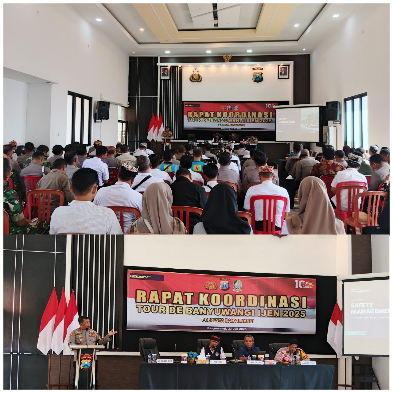 Rapat Koordinasi Tour de Banyuwangi Ijen 2025: Polresta Banyuwangi Mantapkan Pengamanan Ajang Balap Sepeda Internasional