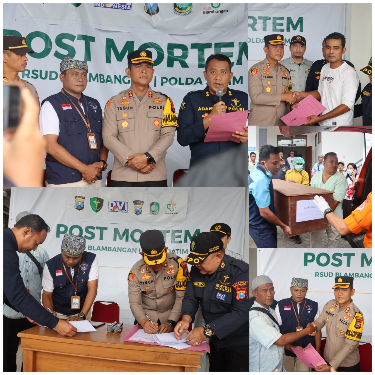 Polresta Banyuwangi Bersama Tim Gabungan Umumkan Dua Identitas Jenazah korban KMP Tunu Pratama Jaya