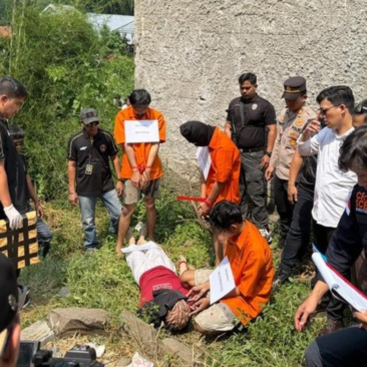 4 Fakta Terungkap Saat Reka Ulang Kasus Pembunuhan Wanita Terborgol