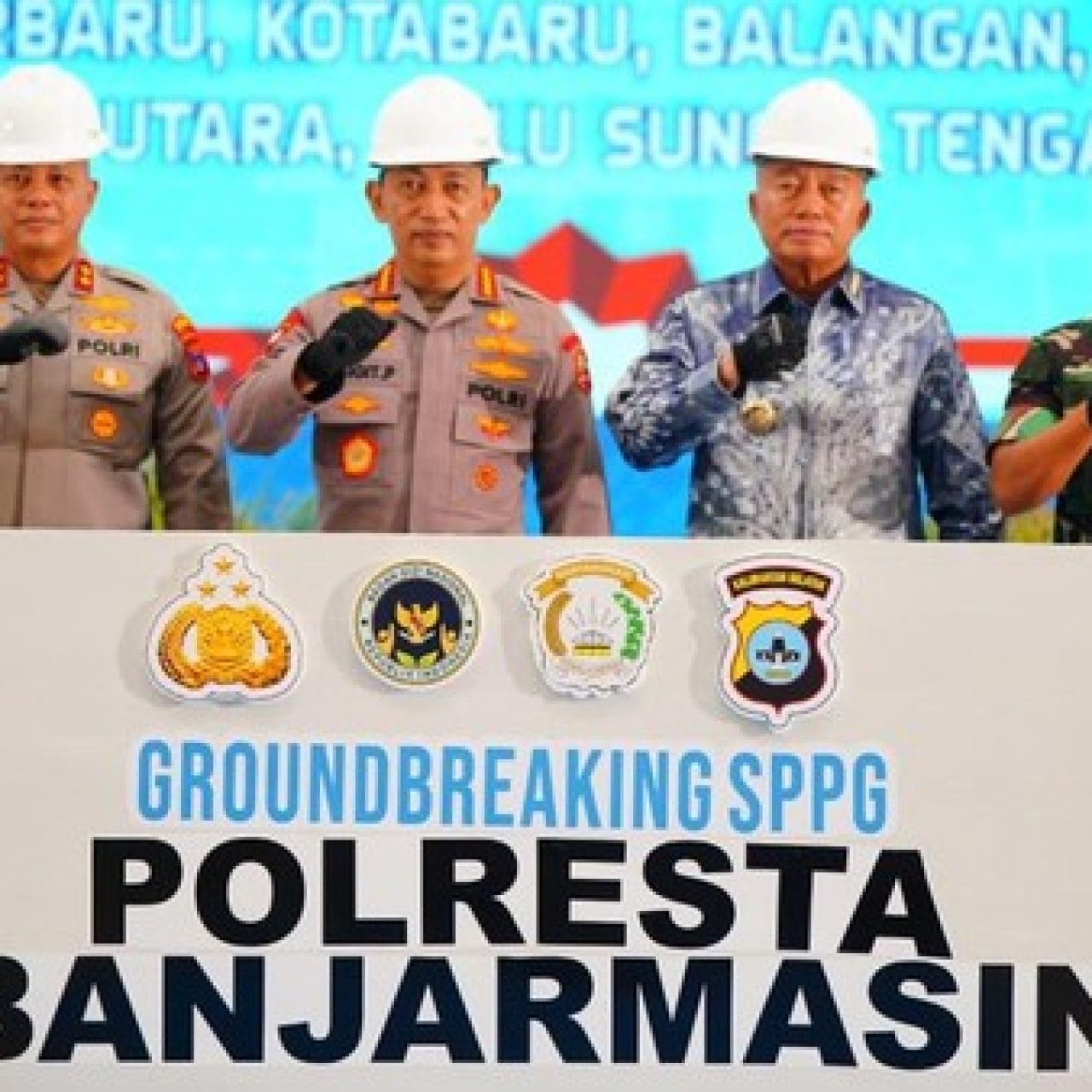 Kapolri Kembali Resmikan dan Groundbreaking SPPG di Kalsel, Dukung Program MBG
