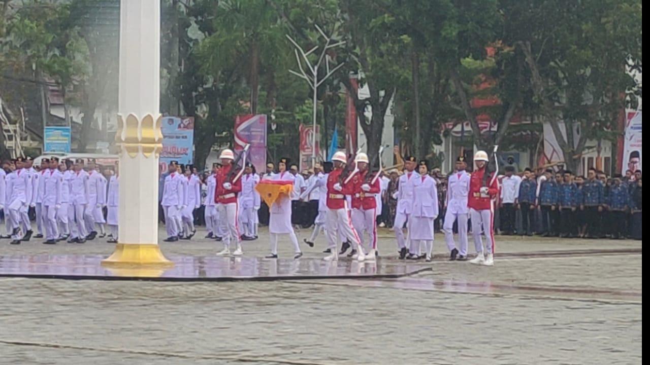 upacara hut kemerdekaan di kolaka