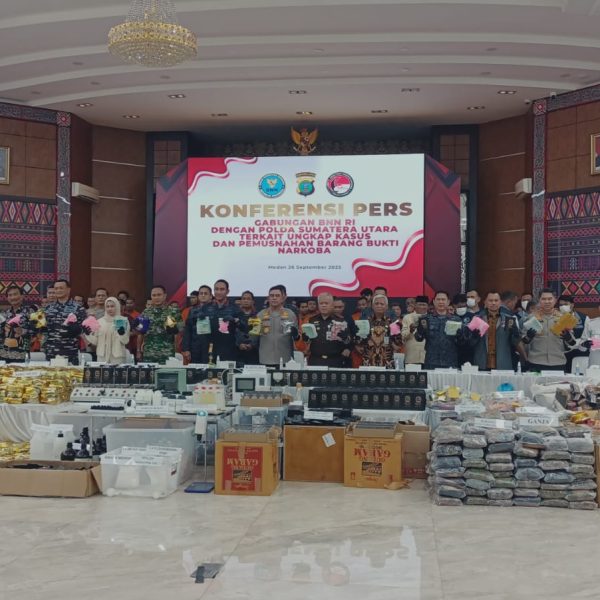 Sejarah! Ditresnarkoba Poldasu Sita 1,4 Ton Sabu, 6.004 orang Tersangka