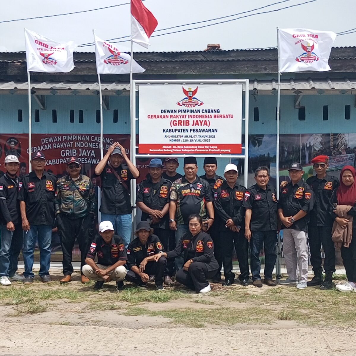 Kantor Baru Diresmikan, GRIB JAYA DPC Pesawaran Siap Berkontribusi dan Jadi Pusat Koordinasi