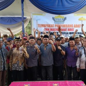 Punyimbang Adat Tiyuh Langan Ratu Gelar Temupakat, Siap Aksi Damai Tuntut Pengembalian Tanah Ulayat Adat Mereka