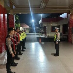 Polres Banyuasin Gelar Patroli Terpadu Jaga Harkamtibmas di Akhir Pekan