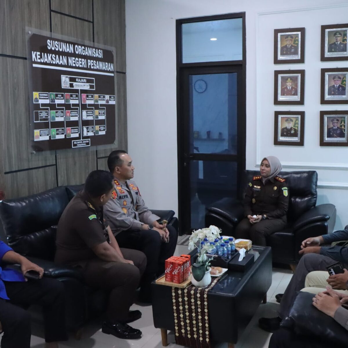 Perkuat Sinergi Aparat Penegak Hukum, Kapolres Pesawaran Jalin Silaturahmi dengan Kajari Pesawaran