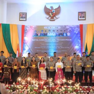 Sinergitas ASN,TNI,dan Polri Terpancar Dalam Perayaan Natal Gabungan di Kabupaten Seruyan.