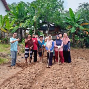 Kelompok Dasa Wisma Manggis Desa Limau Kembangkan Kebun Wanita Tani, Kades Beri Dukungan Pupuk