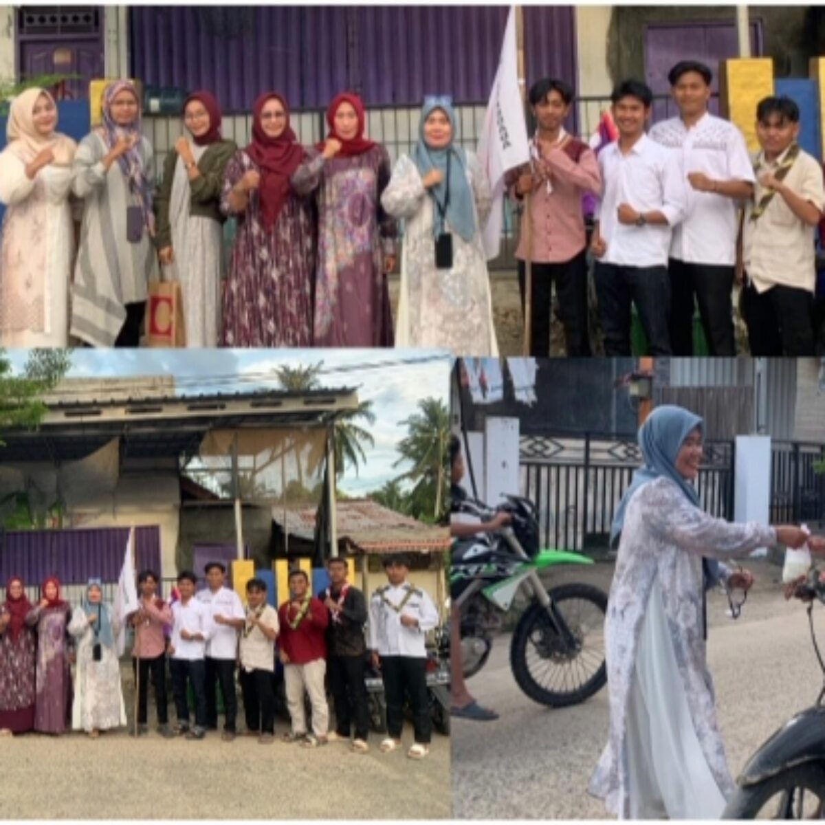 Ketua PGRI Bersama Rekan Guru Tebar Kepedulian Bagikan Takjil Ramadhan di Punduh Pidada