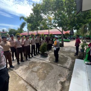 Cegah Pelanggaran Sejak Dini, Satlantas Polres Seruyan Edukasi Siswa SMA N 1 Soal Tertib Berkendara