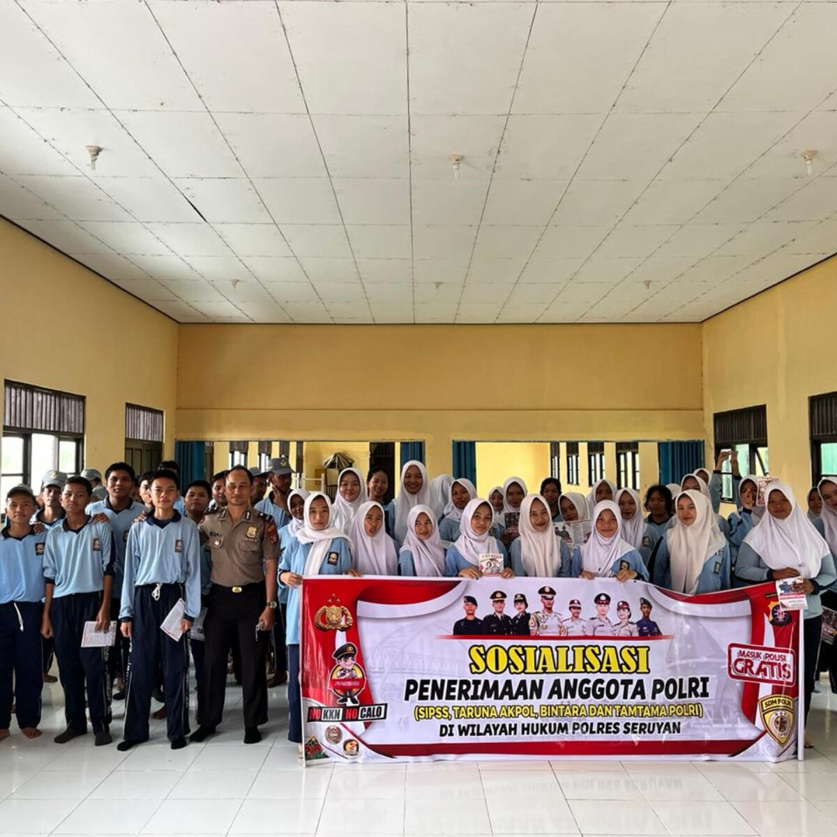 Bag SDM Polres Seruyan Sosialisasikan Penerimaan Akpol,Bintara dan Tamtama Polri TA 2026.