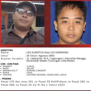 Polrestabes Medan Tetapkan Leo Sembiring DPO Kasus Penganiayaan Dua Warga Dairi