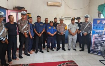 Jalin Mitra Strategis,Satlantas Polres Seruyan Gandeng Damkar Swakarsa Sukseskan Ops Keselamatan Telabang.