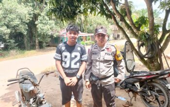 Dekati Warga Desa Sandul,Bhabinkamtibmas Polsek Seruyan Tengah Perkuat Benteng Lawan Narkoba dan Judi Online.