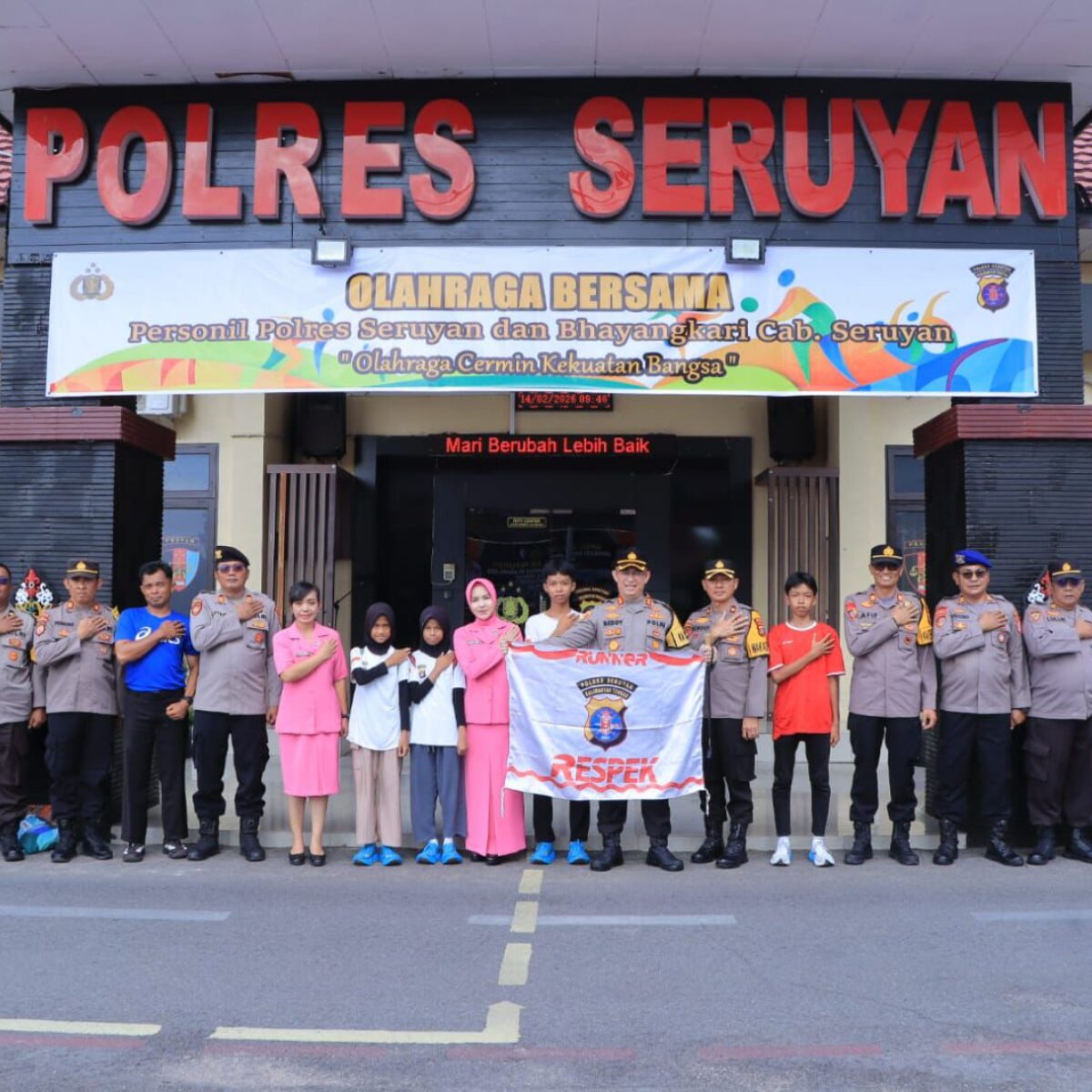 Semangat Sportivitas,Kapolres Seruyan Lepas Atlet RESPEK Untuk Berlaga di Fun Run 5K Kotim.