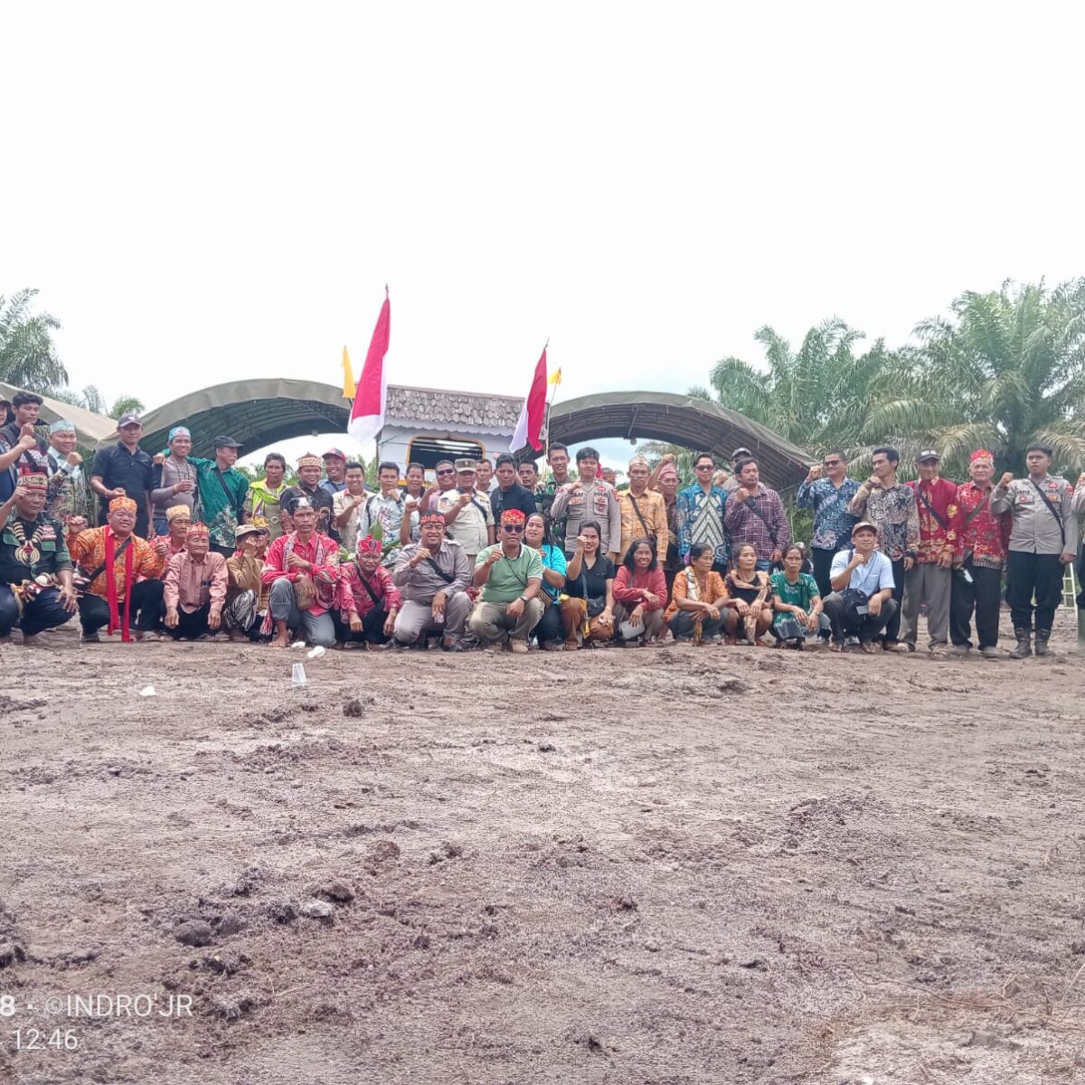 Nyanggar Kebun PT CKS Libatkan Aparat di Delapan Desa,Sinergi-Adat Perusahaan Dorong Perkuat Ekonomi Warga.