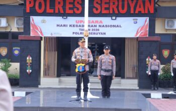 KOKOHKAN JIWA NASIONALISME: Polres Seruyan Gelar Upacara Hari Kesadaran Nasional Februari 2026.