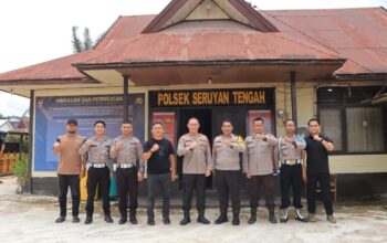 Kapolres Seruyan Tinjau Kapolsek Seruyan Tengah,Cek Kesiapsiagaan Personel dan SARPRAS.