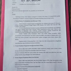 Surat Klarifikasi