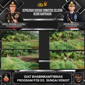 Bhabinkamtibmas Polsek Talang Kelapa Tinjau Lahan Ubi Rambat Warga, Perkuat Program P2B