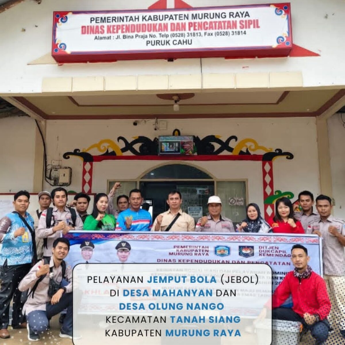 Disdukcapil Murung Raya Jemput Bola, Layanan Adminduk Tembus Desa Terpencil