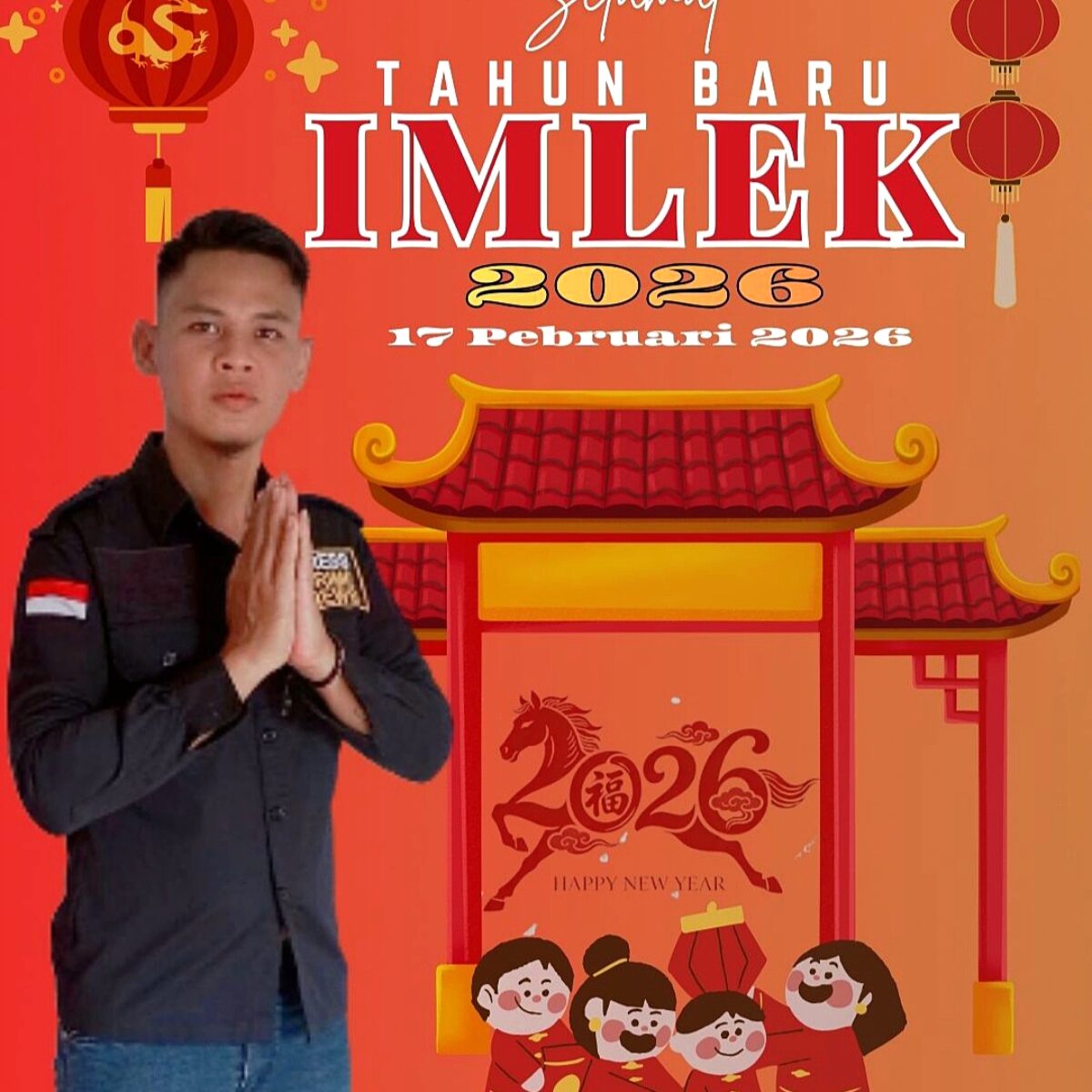 Semangat Kebersamaan di Tahun Baru Imlek 2026, Kaperwil Kalteng DomainRakyat Susilo Sampaikan Harapan Penuh Makna