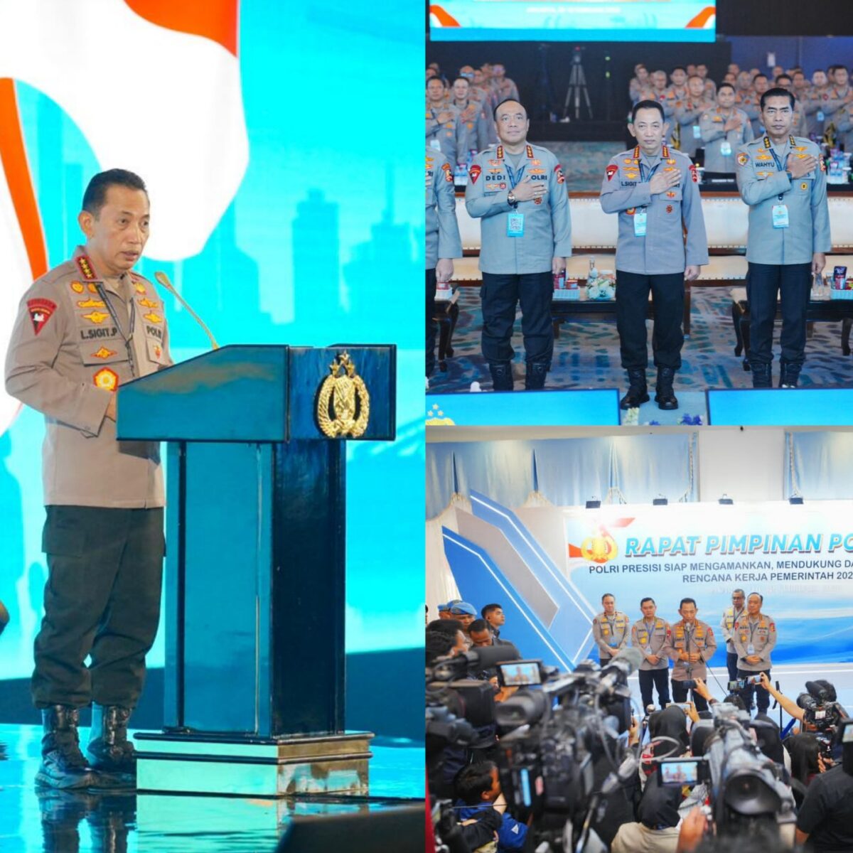 Beri Arahan di Rapim Polri, Kapolri Tegaskan Dukung-Kawal Penuh Program Pemerintah