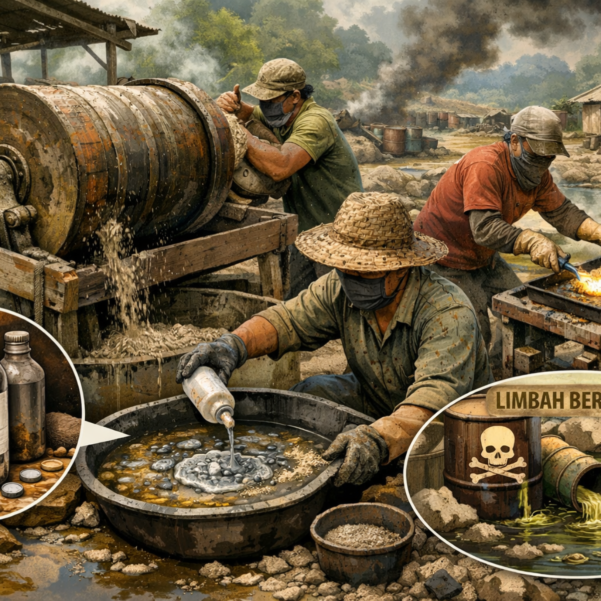 Klarifikasi Dugaan Gelundung Way Ratai, Pengakuan Soal Penampungan Emas dan Raksa Mencuat