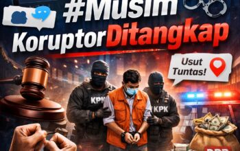 #MusimKoruptorDitangkap Trending di X, Gelombang OTT Korupsi Jadi Sorotan Publik