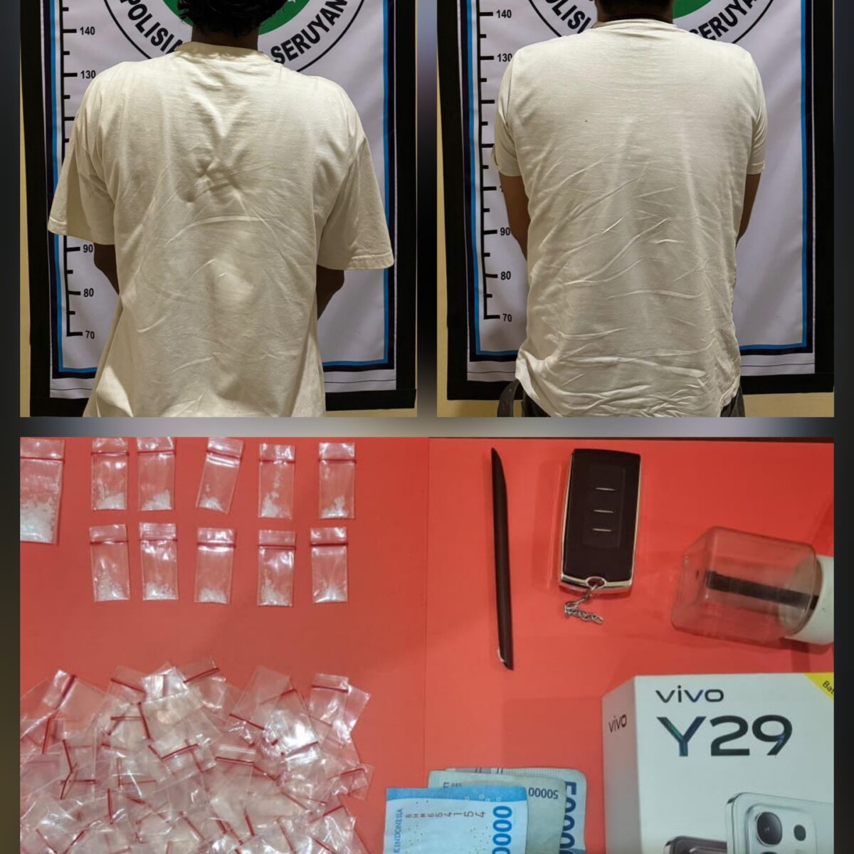 Polisi Amankan Dua Terduga Pengedar Sabu di Kuala Pembuang.