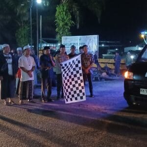 M.Abdi Radhiyanie,S.STP Selaku Camat Hanau,Resmi Pelepasan Peserta Lomba Pawai Idul Fitri.