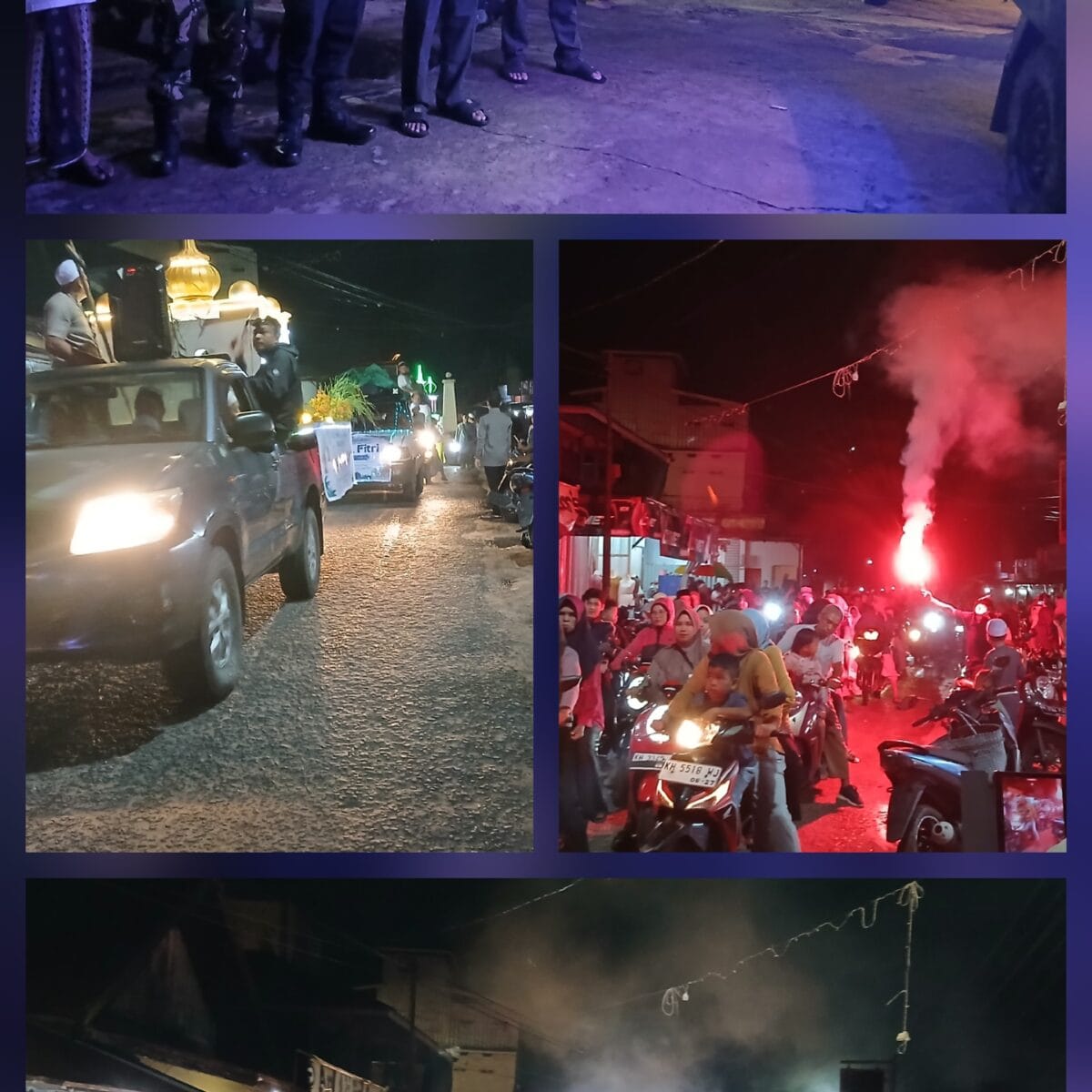 Lomba pawai Takbir Keliling Idul Fitri 1 Syawal 1447 H. Menggemakan Takbir Menyambut Kemenangan di Kecamatan Hanau.