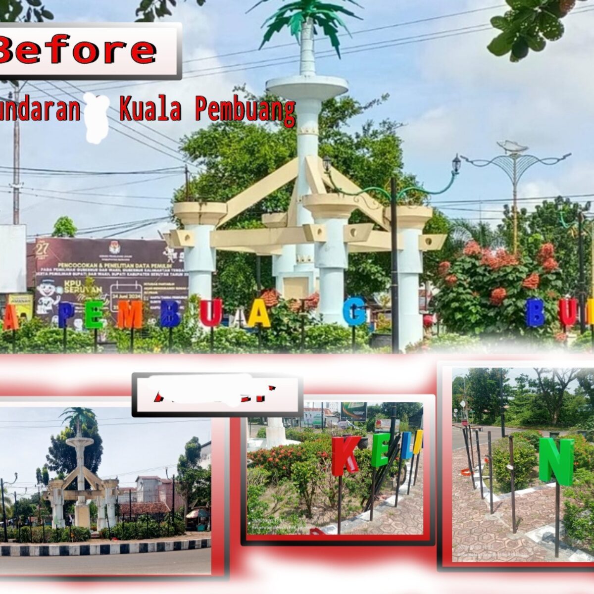 LAMPU PENERANG MATI:BUNDAR 1 KULA PEMBUANG GELAP GULITA,IKON KOTA YANG TERABAIKAN.