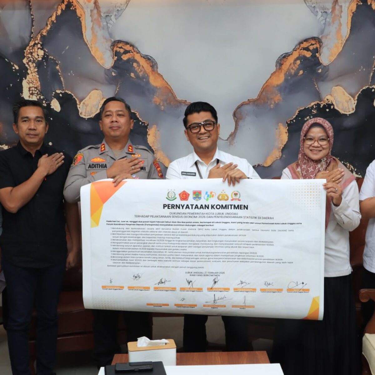 Polres) Lubuk Linggau menyatakan komitmen penuh pelaksanan sensus ekonomi