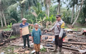 Angin Puting Beliung Landa Desa Margo Mulyo 16, Puluhan Rumah Rusak