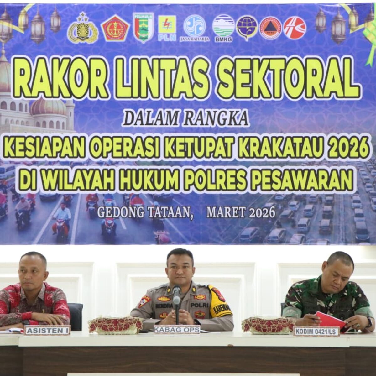 Polres Pesawaran Gelar Rapat Koordinasi Lintas Sektoral, Matangkan Kesiapan Operasi Ketupat Krakatau 2026