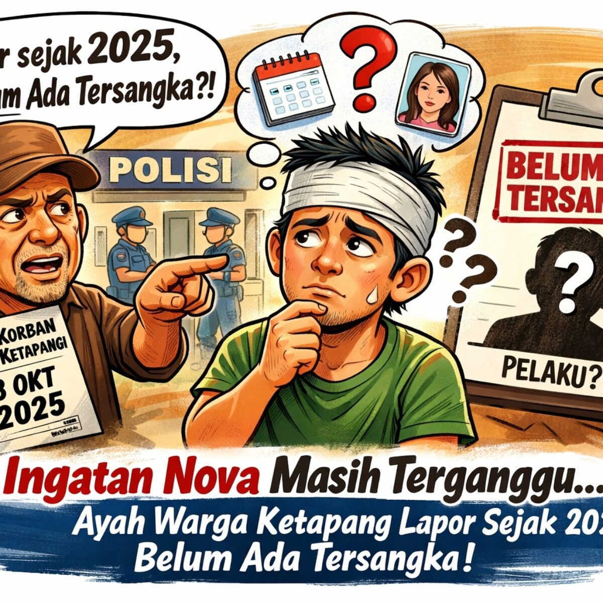 Ingatan Nova Masih Terganggu, Ayah Korban Warga Ketapang Laporkan Kasus Sejak 2025: Belum Ada Penetapan Tersangka