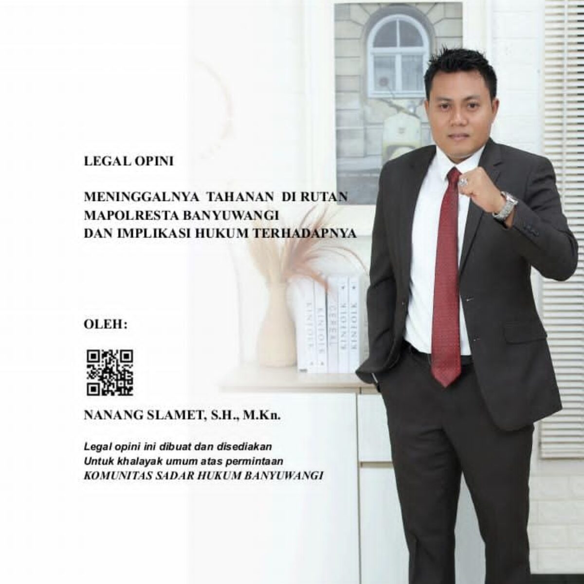 Misteri Kematian Tahanan di Rutan Polresta Banyuwangi, Legal Opini Soroti Dugaan Penutupan Fakta