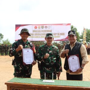 TMMD Ke-127 TA. 2026 di Wilayah Kodim 0430/Banyuasin Resmi Ditutup oleh Pangdam II/Swj