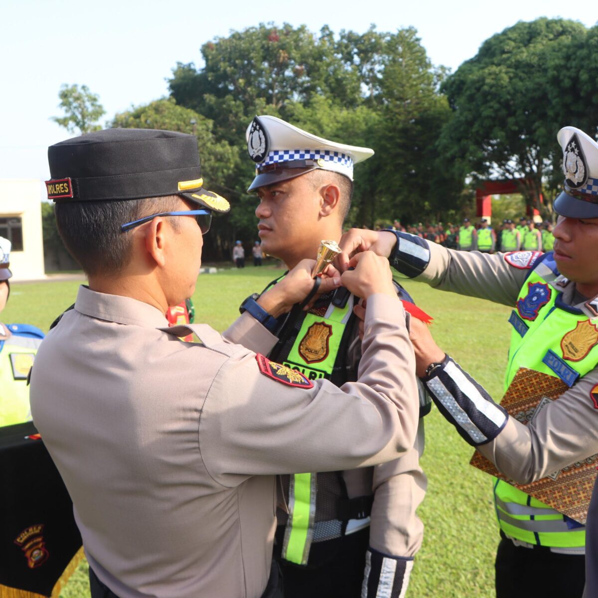 Jamin Keamanan Mudik Lebaran 2026, Polres Banyuasin Gelar Apel Pasukan Operasi Ketupat Musi