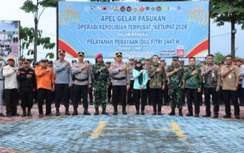 Polres Pesawaran Gelar Apel Operasi Ketupat Krakatau 2026, Perkuat Sinergi Lintas Sektor Amankan Mudik Lebaran