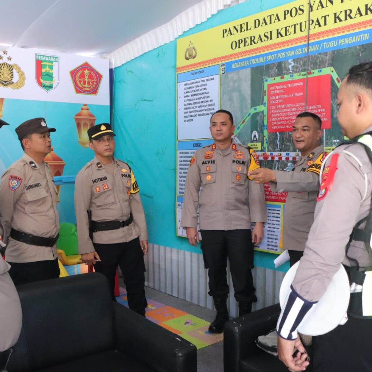 Pastikan Kesiapan Mudik 2026, Kapolres Pesawaran Cek Langsung Pos Yan Tugu Pengantin dan Pos Pam Tugu Coklat